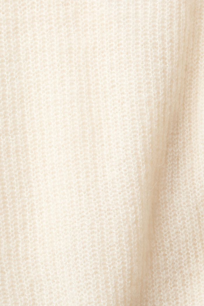 With wool/alpaca: knit cardigan, DUSTY NUDE, detail image number 4