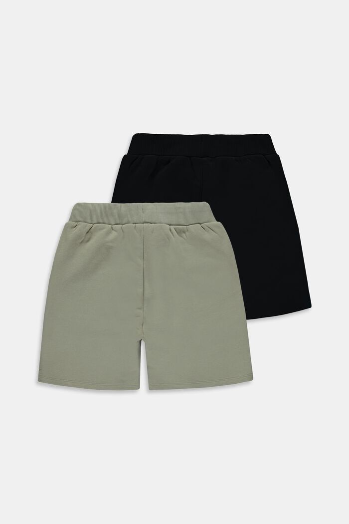 2-pack of sweat shorts, DUSTY GREEN, detail image number 1