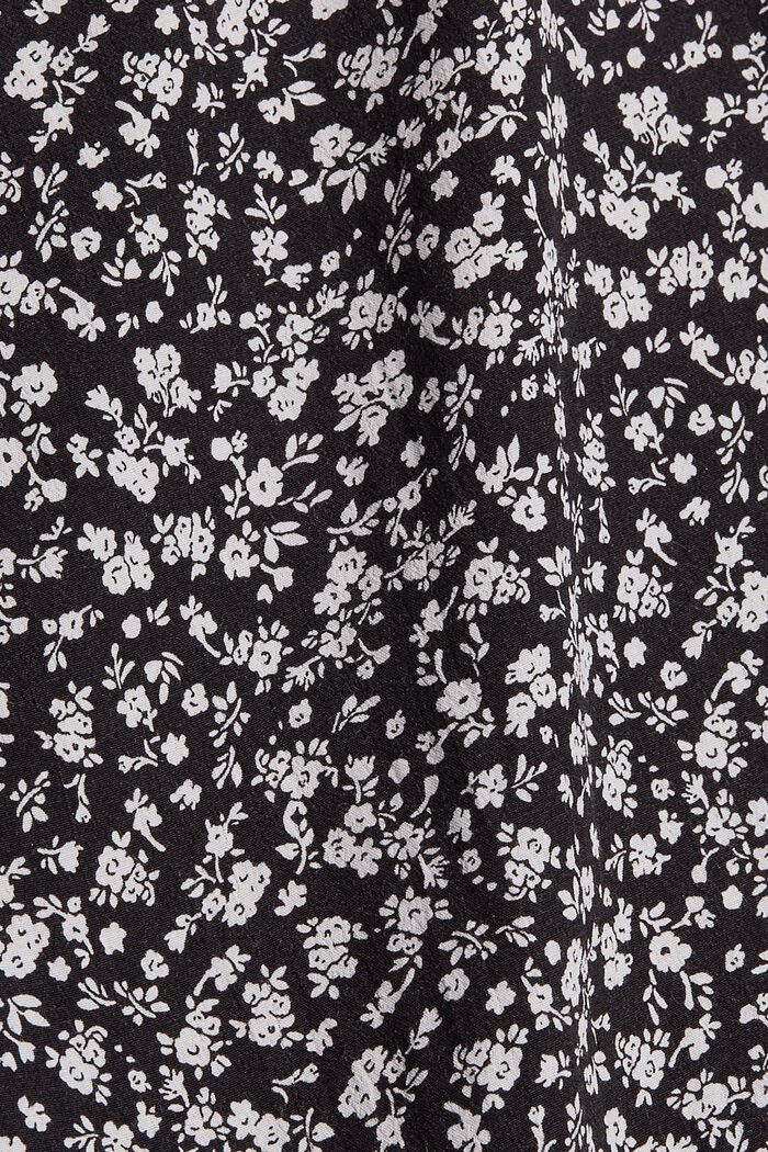 Patterned midi skirt, LENZING™ ECOVERO™, BLACK, detail image number 4