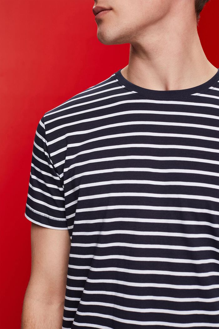 Striped jersey T-shirt, 100% cotton, NAVY, detail image number 2