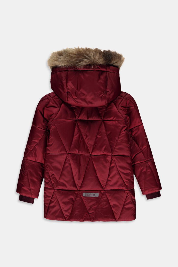 Padded parka with a plush lining