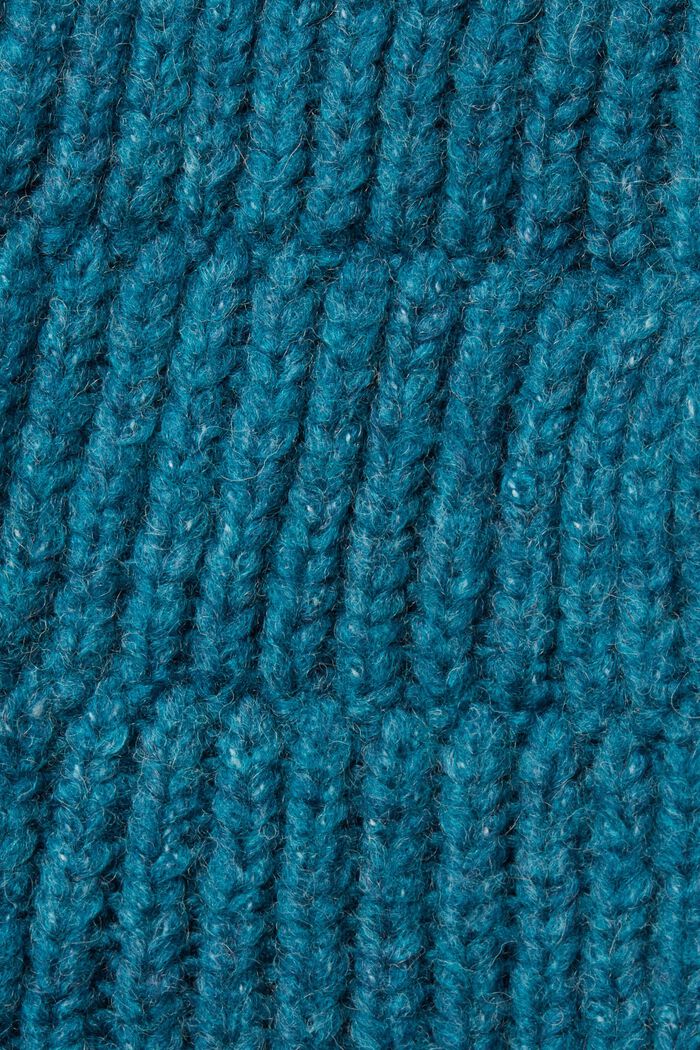 Wool blend slipover, TEAL BLUE, detail image number 1