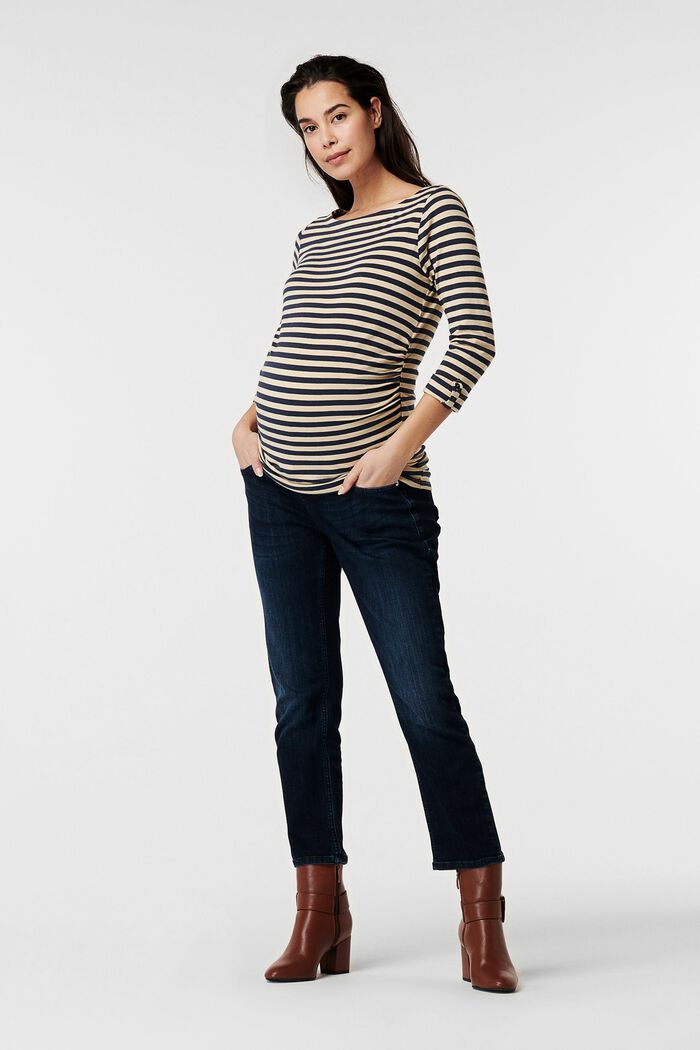 Over-the-bump cropped leg jeans