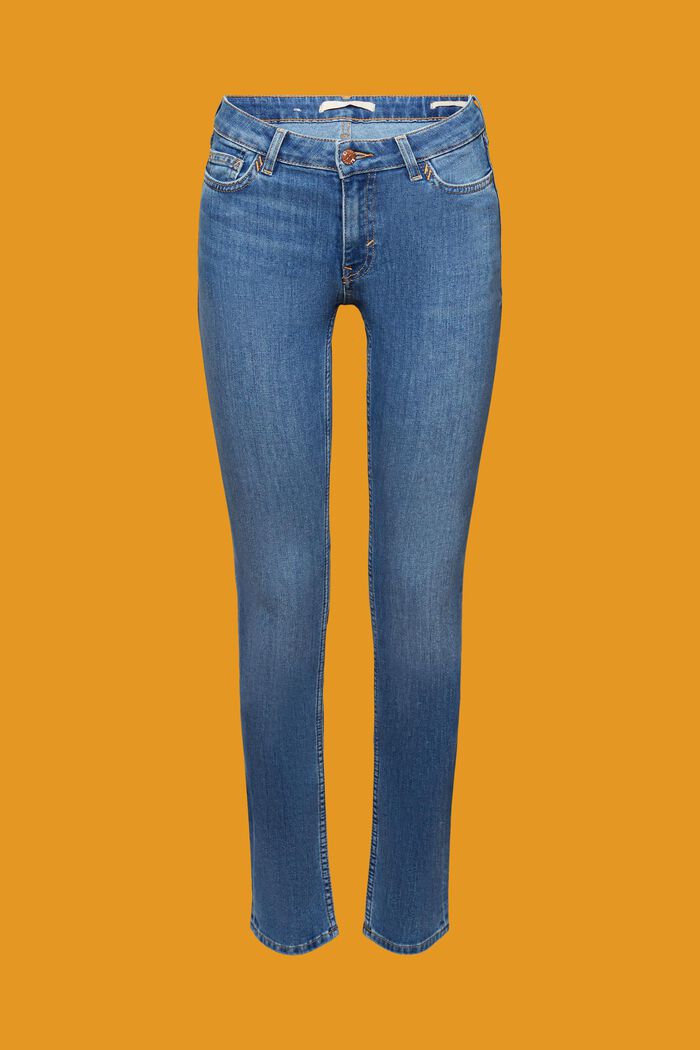 Stretch jeans, COOLMAX® EcoMade, BLUE LIGHT WASHED, detail image number 7