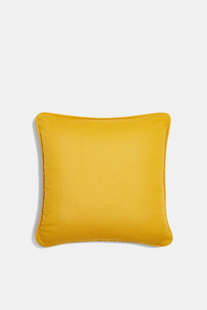 Cushion cover made of 100% cotton, YELLOW, detail image number 2