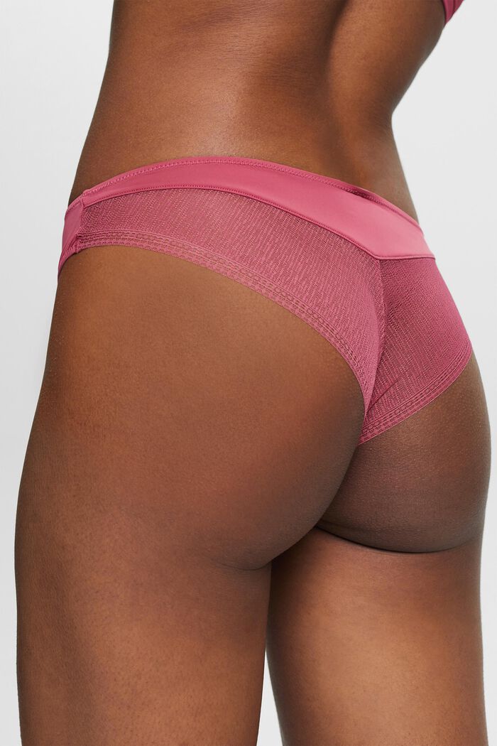 Recycled: hipster briefs with lace, BLUSH, detail image number 3