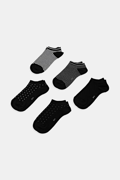 5-pack of trainer socks, organic cotton