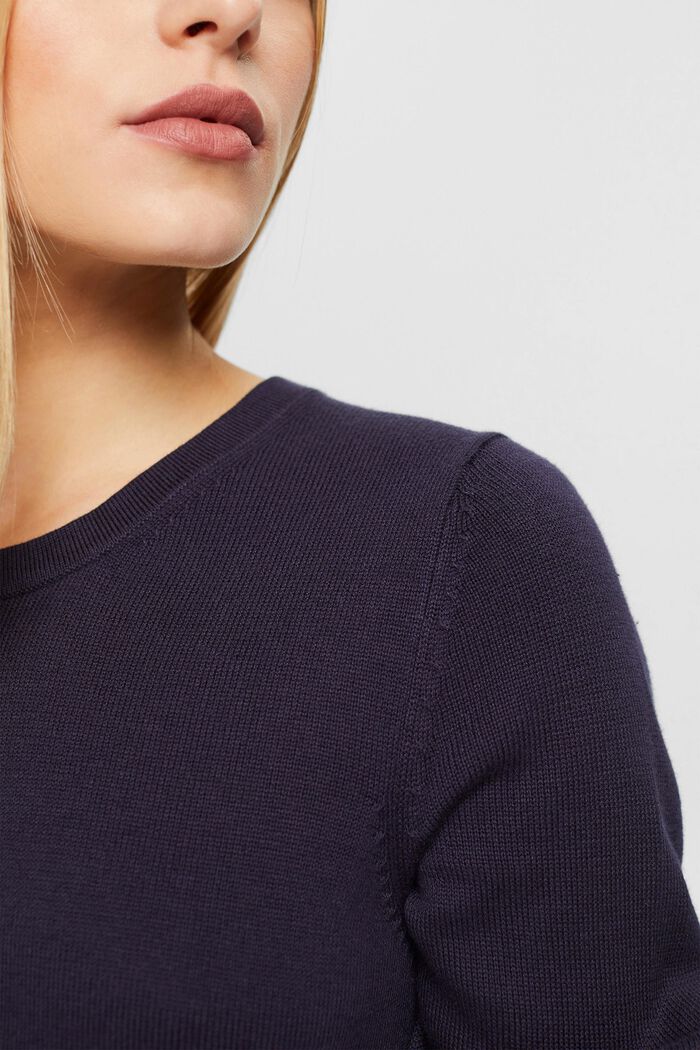 Knitted midi dress, NAVY, detail image number 2