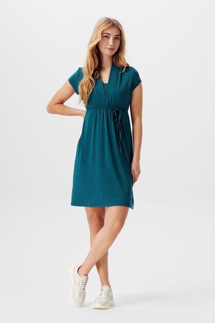 Jersey dress with nursing function