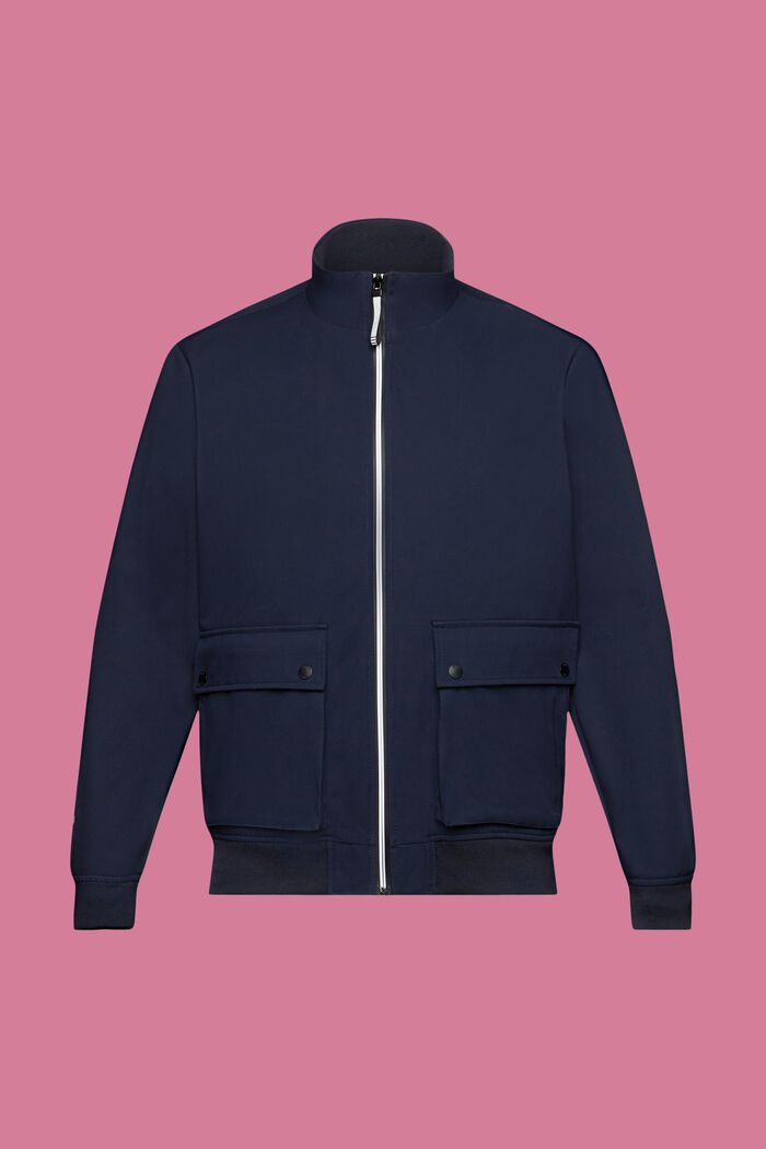 Herringbone softshell jacket, NAVY, detail image number 6