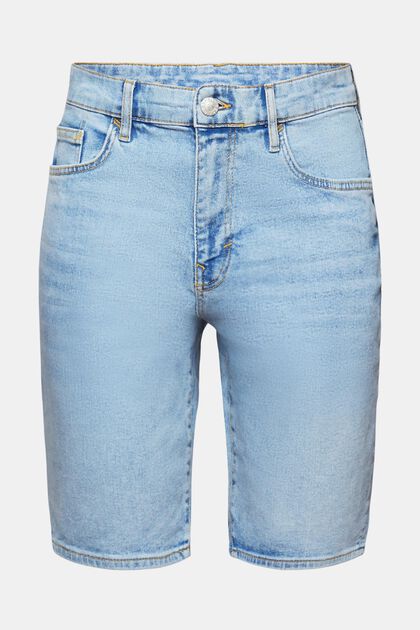 Relaxed slim fit denim shorts