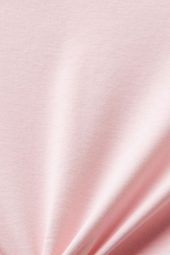 Cotton Short-Sleeve T-Shirt, PASTEL PINK, detail image number 4