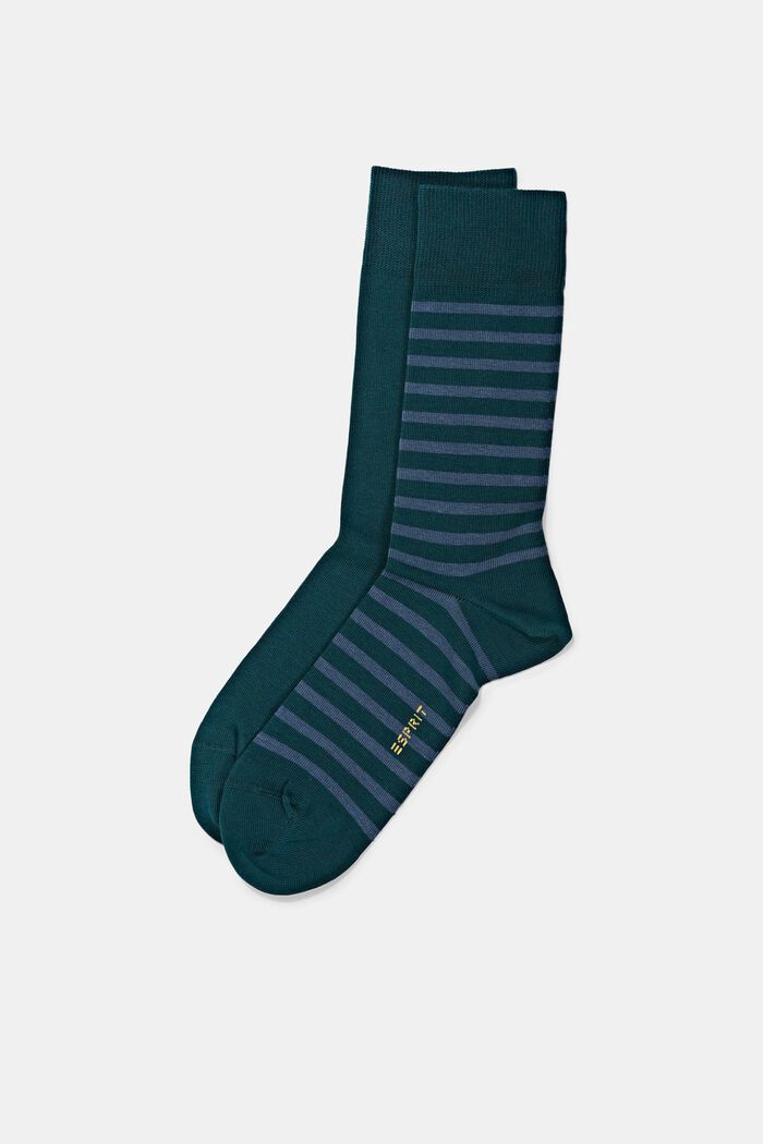 2-Pack Chunky Knit Socks, PETROL, detail image number 0