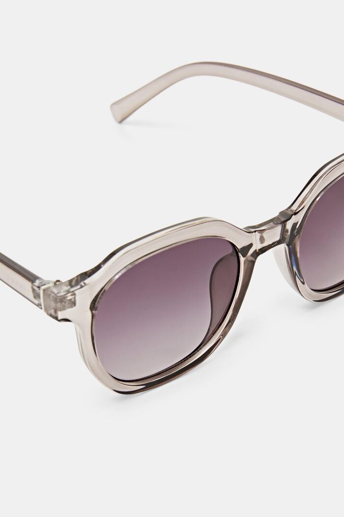 Round Frame Sunglasses, GREY, detail image number 1