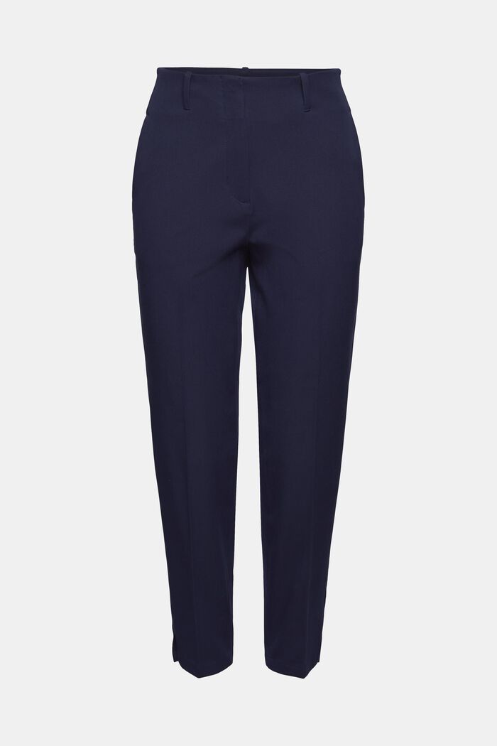 Cotton-blend stretch trousers