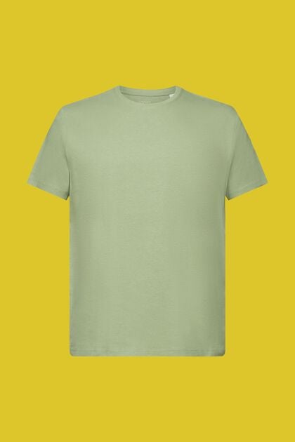 Jersey T-shirt, cotton-linen blend