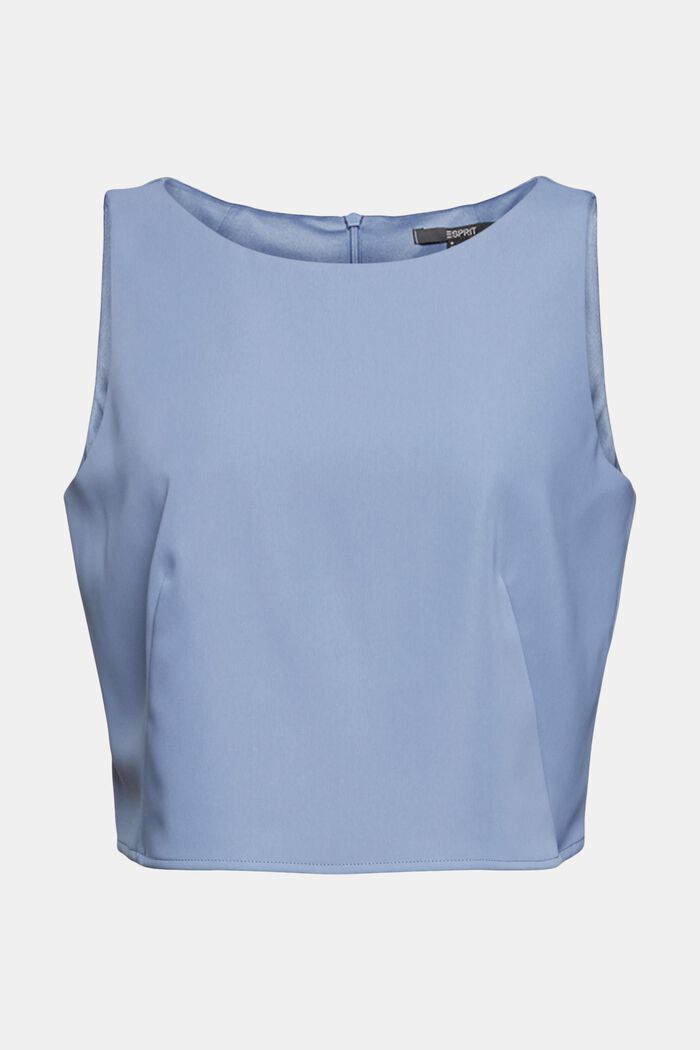 Made of recycled material: cropped top, GREY BLUE, detail image number 2