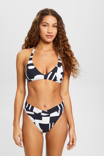 Cube beach bikini bottoms with all-over print