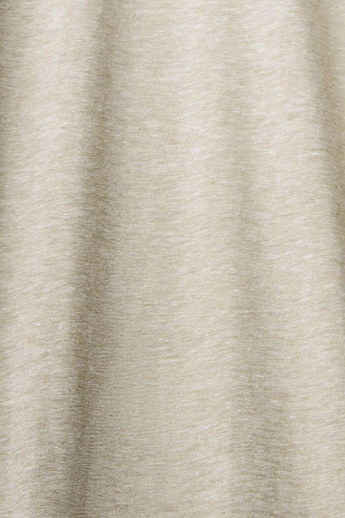 Jersey trousers with elasticated waistband, LIGHT KHAKI, detail image number 1