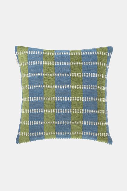 Cushion cover with checked pattern