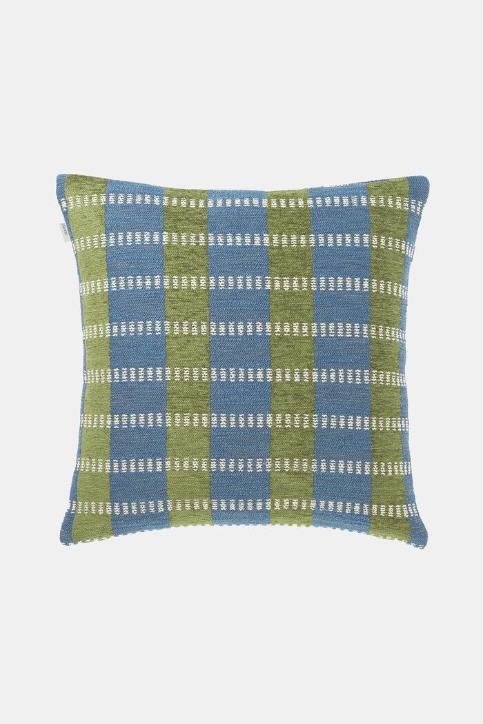 Cushion cover with checked pattern, GREEN, detail image number 3