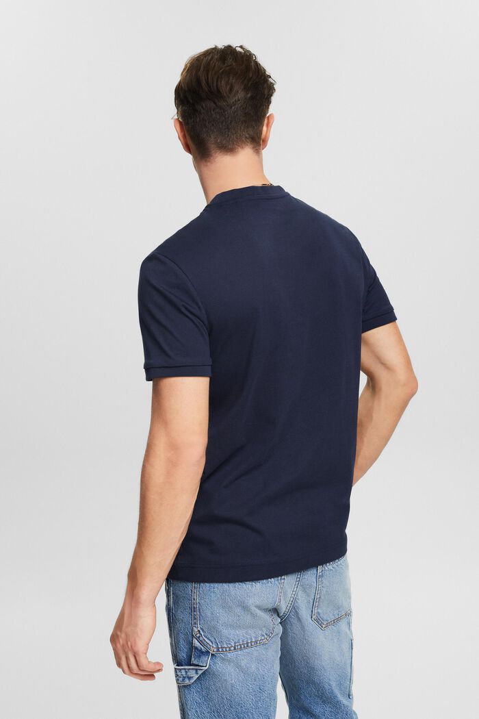 Jersey Henley T-Shirt, NAVY, detail image number 2