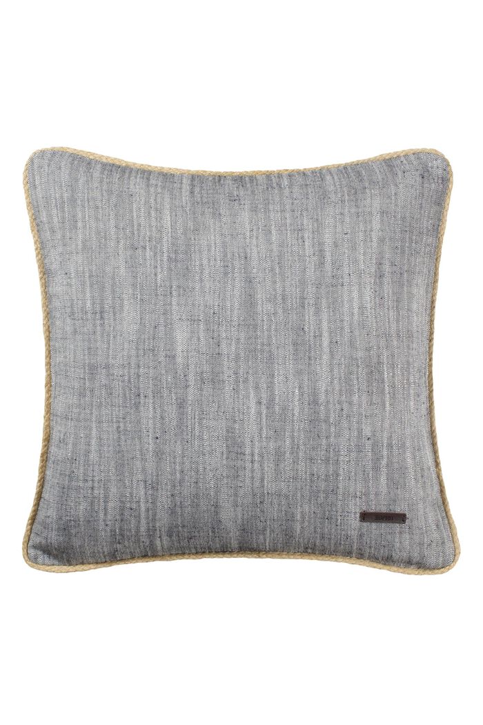 Linen-cotton blend decorative cushion cover