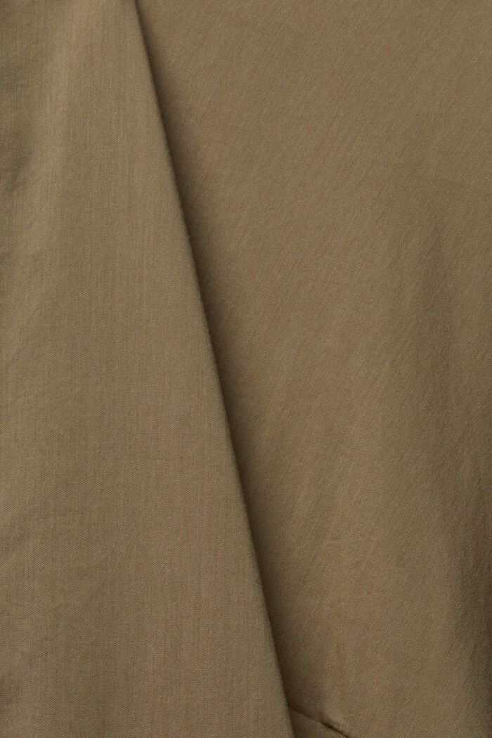 Flounced dress with LENZING™ ECOVERO™, KHAKI GREEN, detail image number 1