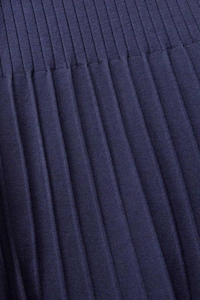 Rib-knit dress, NAVY, detail image number 1