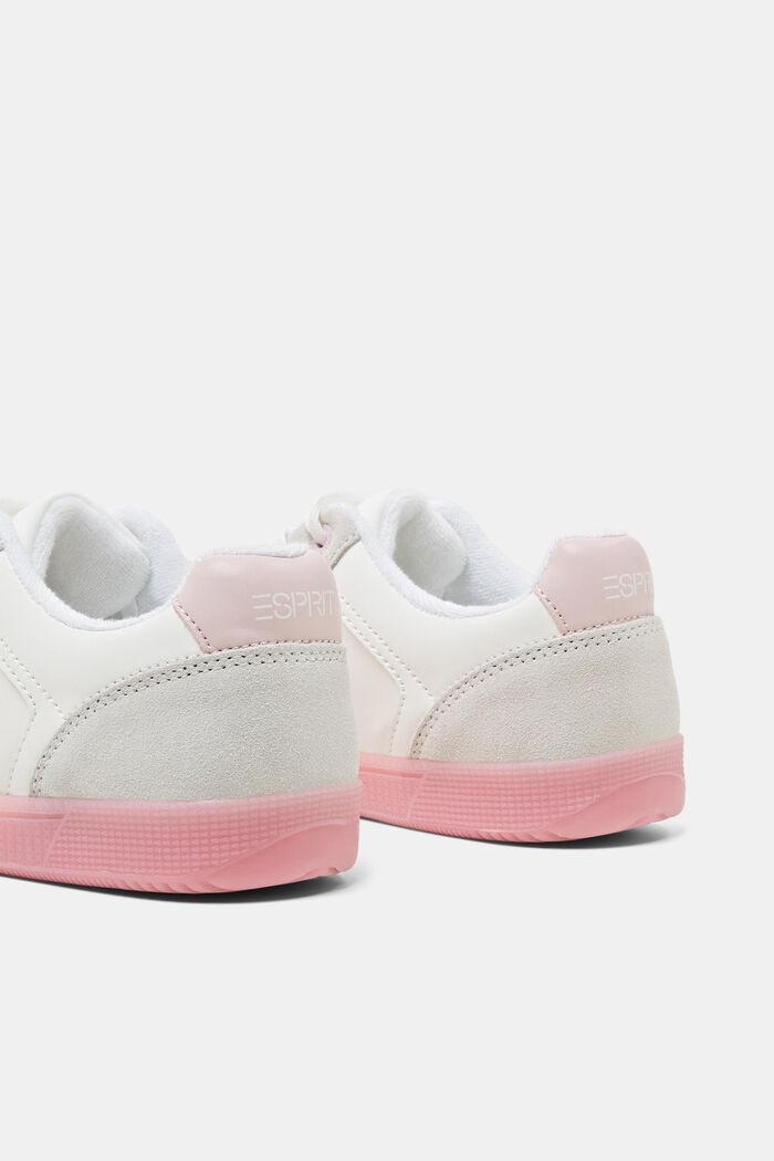 Mix-Material Sneakers, PASTEL PINK, detail image number 4