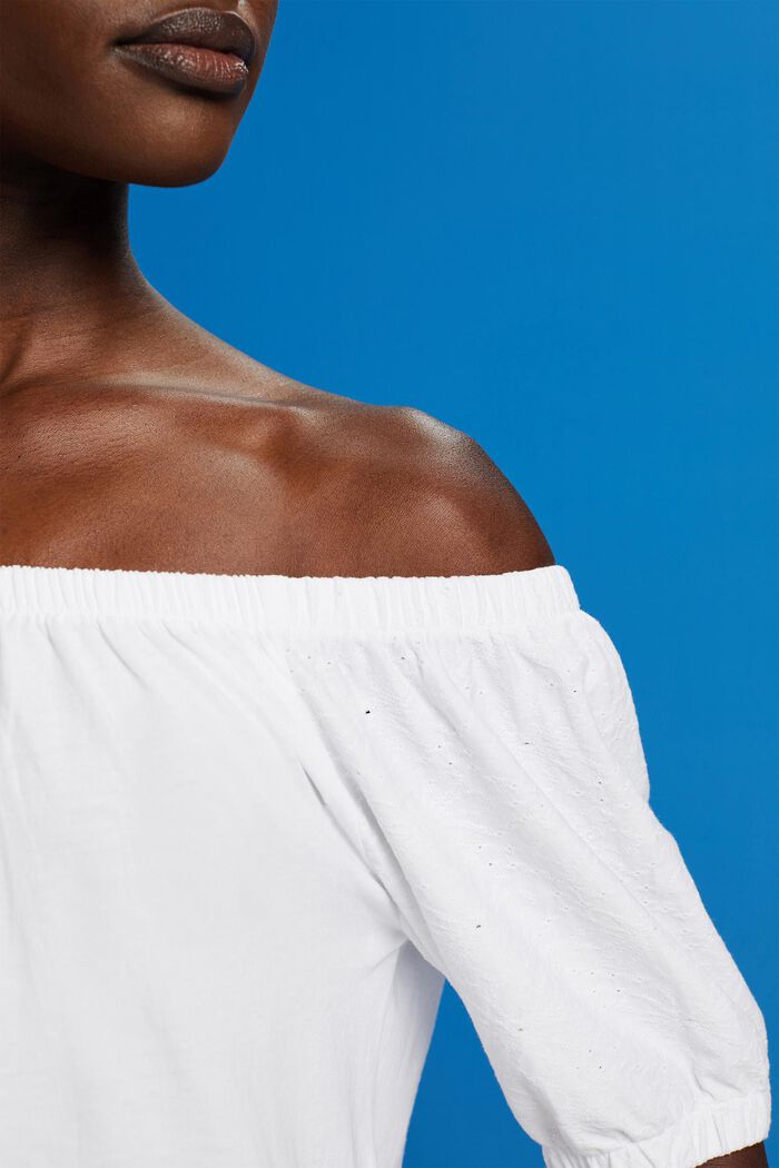 Off-the-shoulders top, WHITE, detail image number 2
