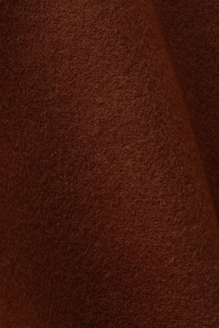 Double-Breasted Wool Pea Coat, BARK, detail image number 6