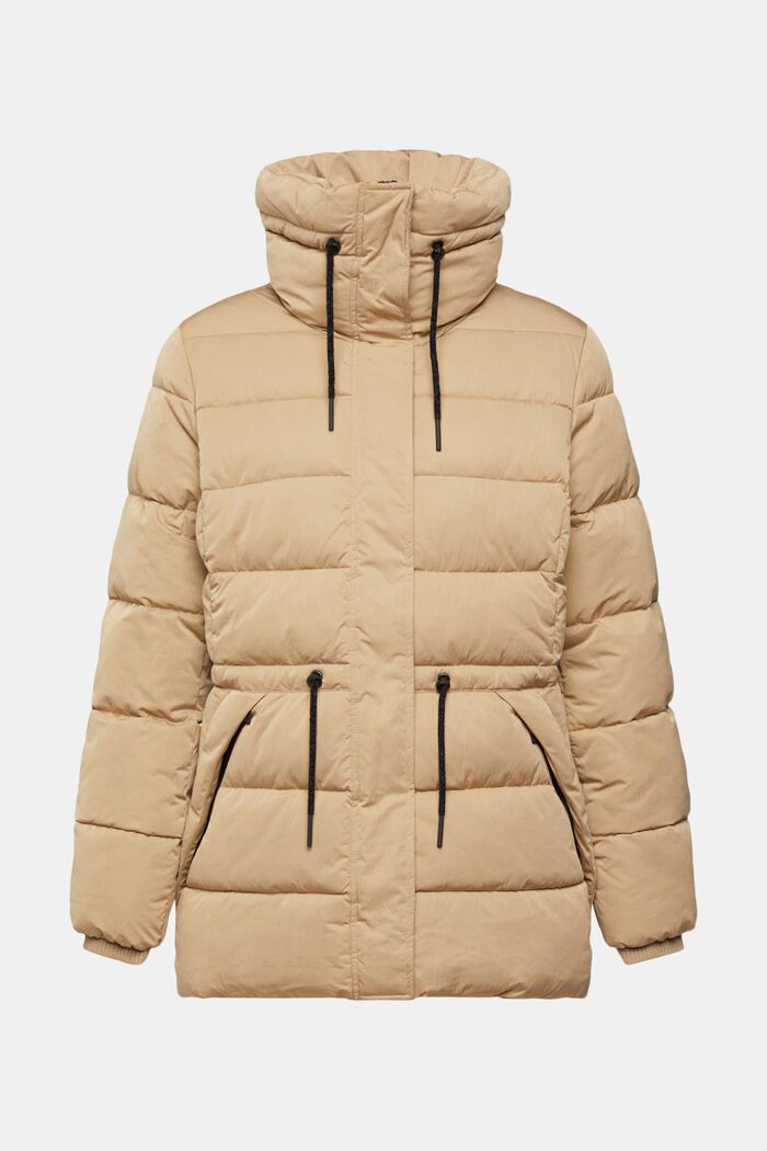 Quilted drawstring jacket