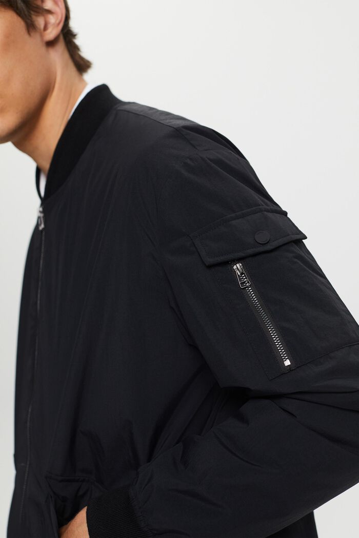 Recycled: bomber-style jacket, BLACK, detail image number 2