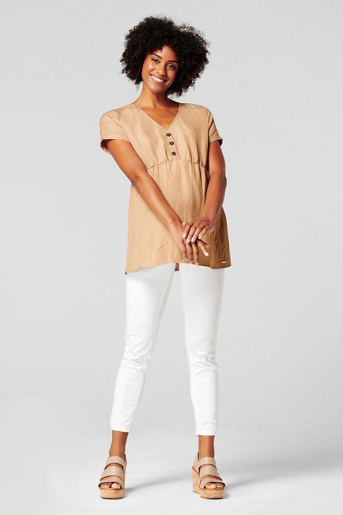 Linen blend: blouse