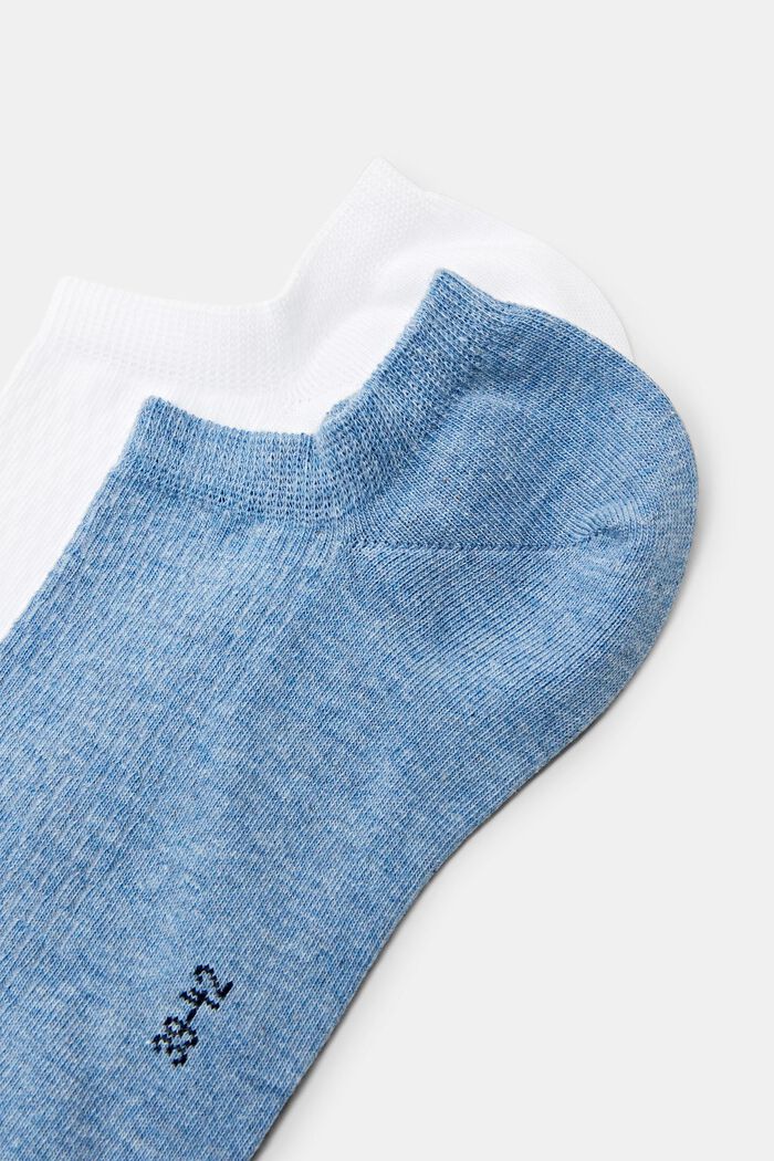 2-Pack Sneaker Socks, BLUE/WHITE, detail image number 2