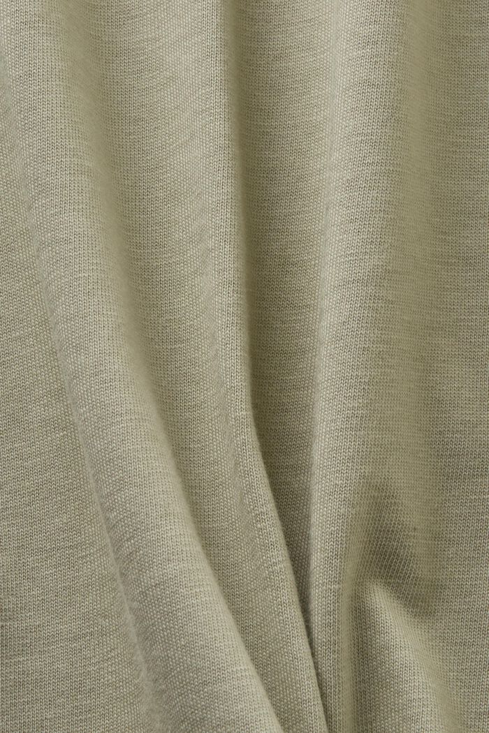 Organic Cotton Print T-Shirt, DUSTY GREEN, detail image number 4