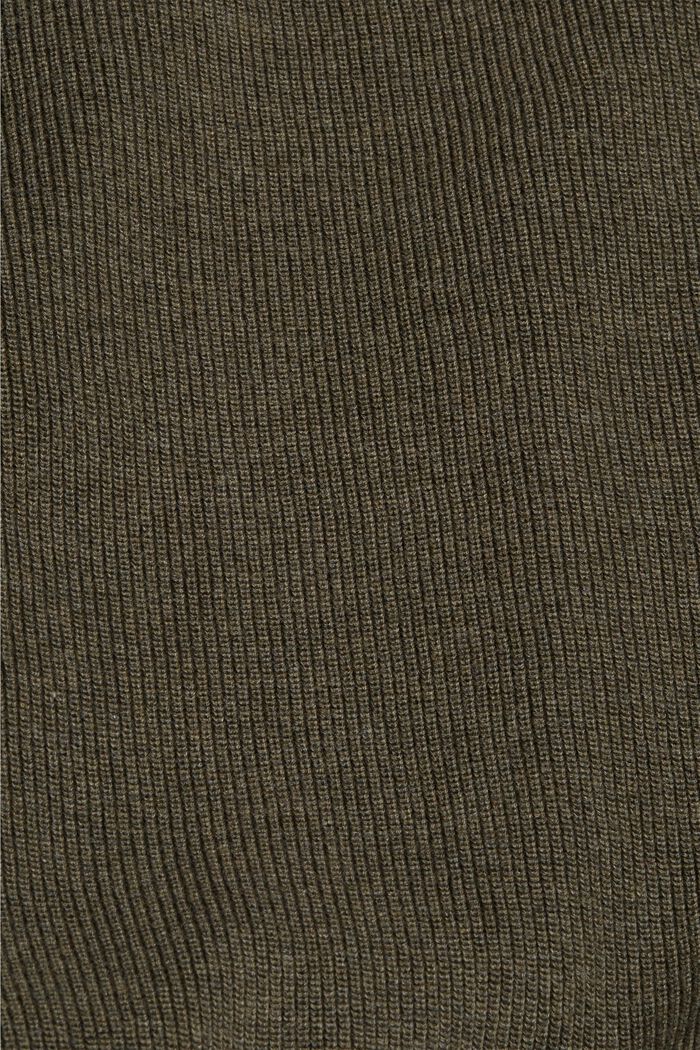 Crewneck jumper, 100% cotton, DARK KHAKI, detail image number 4