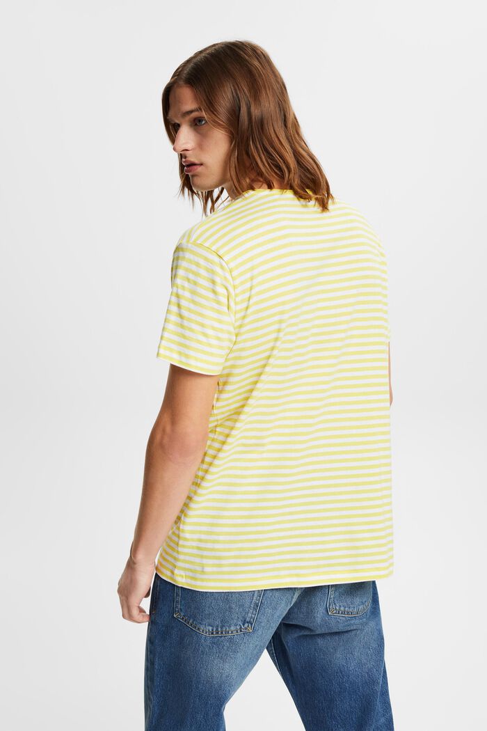 Striped jersey t-shirt, BRIGHT YELLOW, detail image number 3