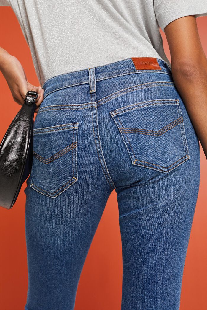 Mid-Rise Embellished Skinny Jeans, BLUE MEDIUM WASHED, detail image number 4