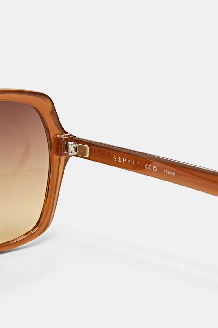 Statement sunglasses with large lenses, BROWN, detail image number 3