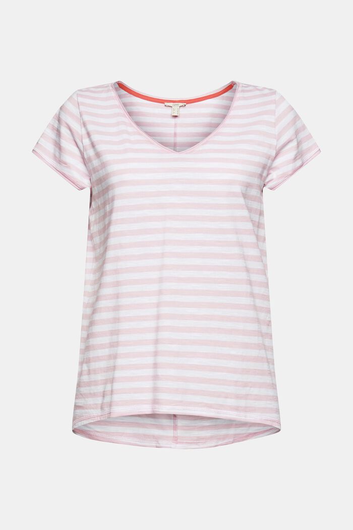 Striped T-shirt in organic cotton, PINK, detail image number 2