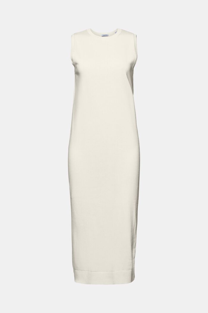 Sleeveless Column Midi Dress, CREAM BEIGE, detail image number 5