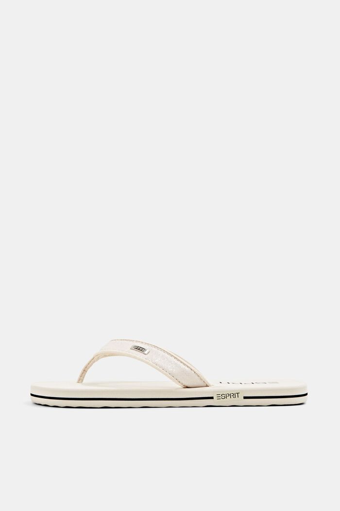 Slip slops with glittery straps