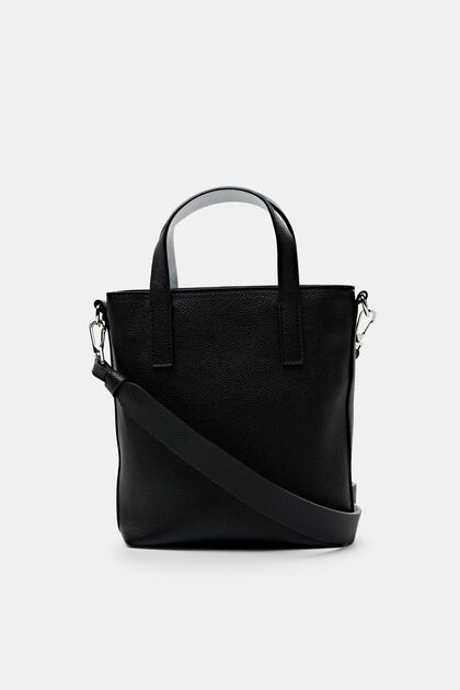 Small faux leather tote bag