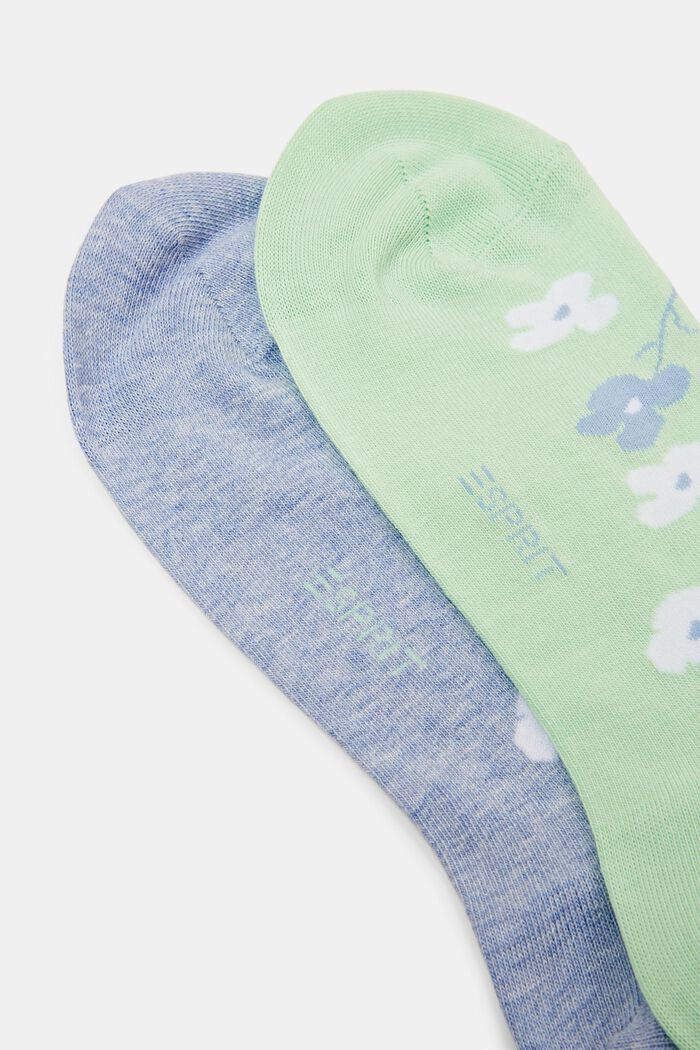 2-Pack Printed Chunky Knit Socks, GREEN / BLUE, detail image number 2