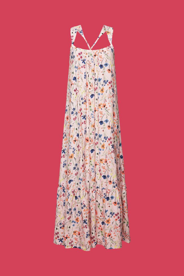 Patterned midi dress, LIGHT PINK, detail image number 6