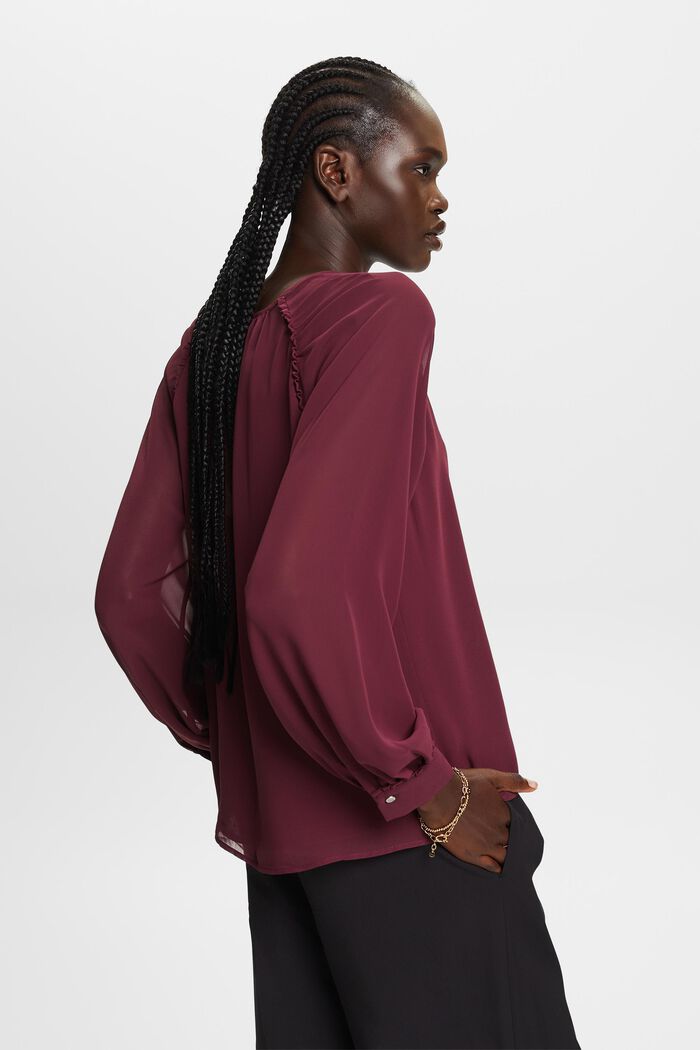 ESPRIT - Recycled: chiffon blouse at our online shop