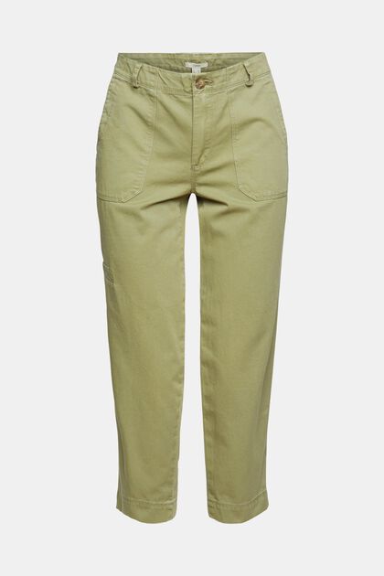 Capri trousers in pima cotton