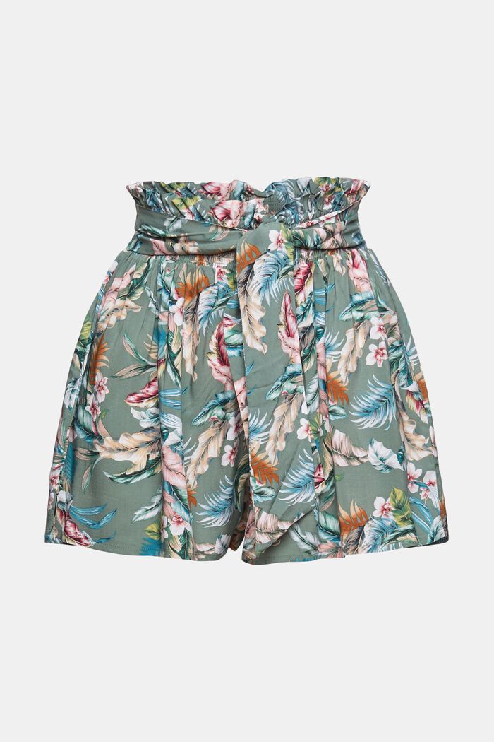 Tropical print shorts, LENZING™ ECOVERO™